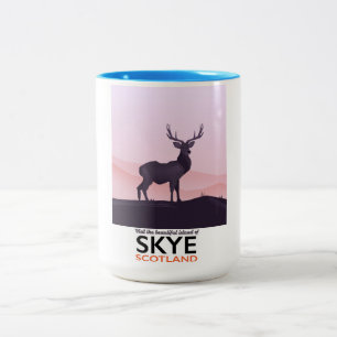 Besuchen Sie die schöne Insel Skye Zweifarbige Tasse