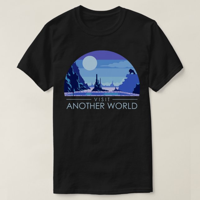 Besuchen Sie ein anderes World Retro Video Game T-Shirt (Design vorne)