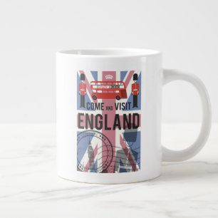 Besuchen Sie England Jumbo-Tasse