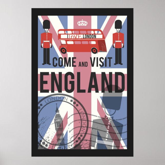 Besuchen Sie England Poster (Vorne)