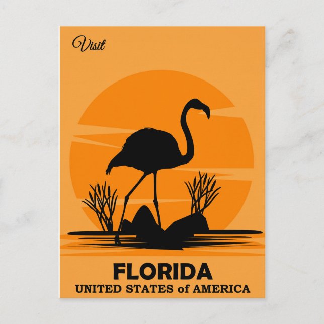 Besuchen Sie Florida, Reiseposter, Postkarte (Vorderseite)