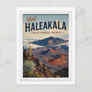 Besuchen Sie Haleakala National Park Reise Vintage Postkarte