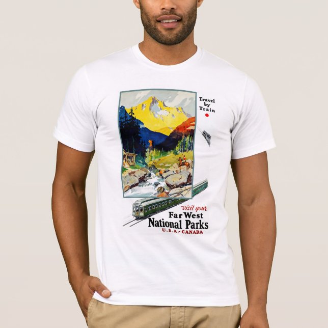 Besuchen Sie Ihre Far West Nationalparks T-Shirt (Vorderseite)