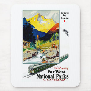 Besuchen Sie Ihre Nationalparks im Fernen Westen Mousepad