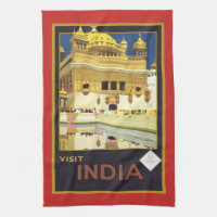 Besuchen Sie India Vintage Poster