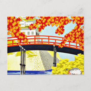 Besuchen Sie Japan Asia Vintage Travel Postkarte