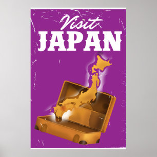 Besuchen Sie Japan Vintage-Reiseposter Poster