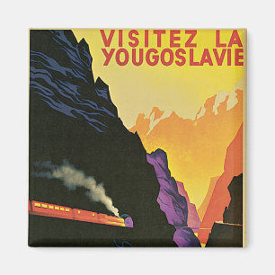 Besuchen Sie Jugoslawien Magnet