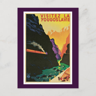 Besuchen Sie Jugoslawien Postkarte