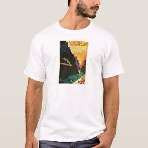 Besuchen Sie Jugoslawien Vintage Reiseposter Kunst T-Shirt