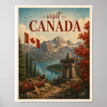 Besuchen Sie Kanada Reise Vintage