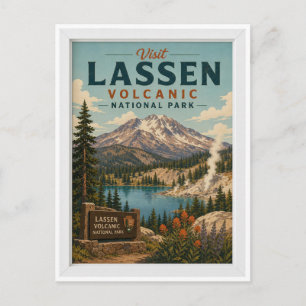 Besuchen Sie Lassen Volcanic National Park Reise V Postkarte