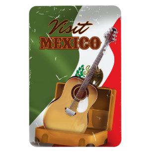 Besuchen Sie Mexico Vintage-Reiseplakat Magnet