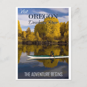Besuchen Sie Oregon Deschutes River Reise Postkarte