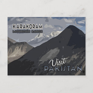 Besuchen Sie Pakistan Postkarte