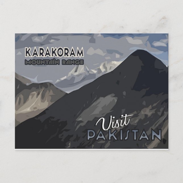 Besuchen Sie Pakistan Postkarte (Vorderseite)