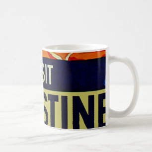 Besuchen Sie Palästina Text Tasse