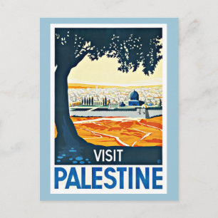Besuchen Sie Palestine Vintage Travel Postkarte
