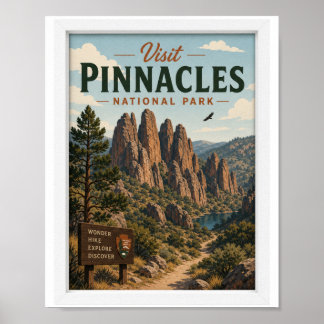 Besuchen Sie Pinnacles National Park Reise Vintage Poster