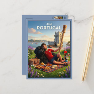 Besuchen Sie Portugal 3D Reise Postkarte