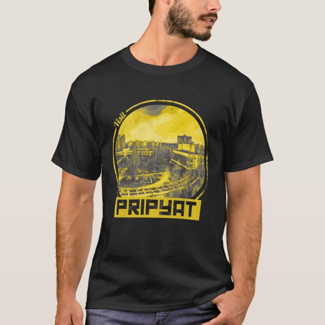 Besuchen Sie Pripyat Ghost City Artwork T-Shirt (Vorderseite)