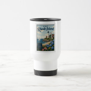Besuchen Sie Rhode Island Reise Vintage Reisebecher