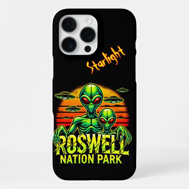 Besuchen Sie Roswell’s Alien Encounter Spot! iPhone Hülle (Rückseite)