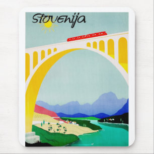 Besuchen Sie Slowenien Grün, Boutique, Vielfältig Mousepad