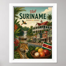 Besuchen Sie Suriname Travel Vintage