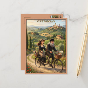 Besuchen Sie Toskana Reisen Postkarte