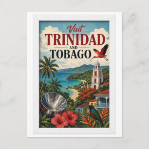 Besuchen Sie Trinidad und Tobago Reise Vintage Postkarte