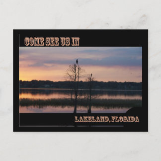 Besuchen Sie uns in Lakeland, FL Postcard Postkarte