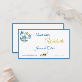 Besuchen Sie unsere Website Wedding Card Platzkarte