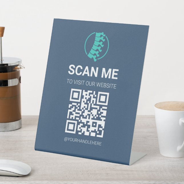 Besuchen Sie unseren Website-QR-Code-Schild Sockelschild (In SItu)