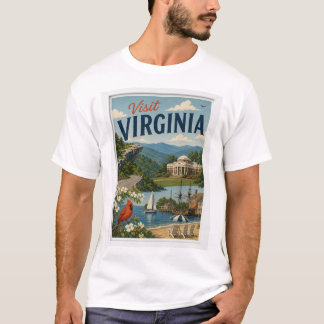 Besuchen Sie Virginia Travel Vintage T-Shirt