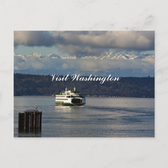 Besuchen Sie Washington Post Card Postkarte (Vorderseite)