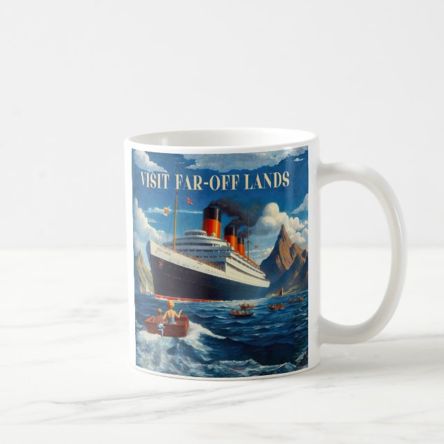Besuchen Sie weit entfernte Landschaften Kaffeetasse (Rechts)
