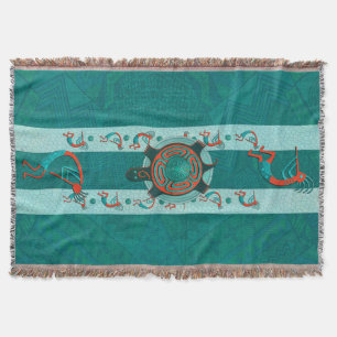 Besucher Anasazi Native Folk Art Decke