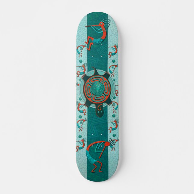 Besucher Anasazi Native Folk Art Skateboard (Vorne)