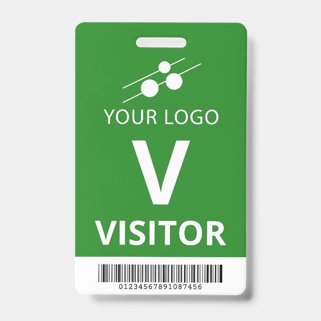 Besucher des Bar mit dem Logo-Code in grün-weiß hi Ausweis (Vorderseite)