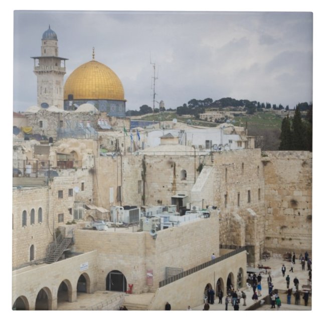 Besucher, Western Wall Plaza & Dome of the Rock Fliese (Vorderseite)