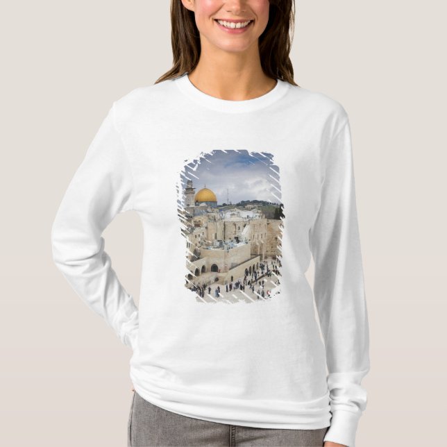 Besucher, Western Wall Plaza & Dome of the Rock T-Shirt (Vorderseite)