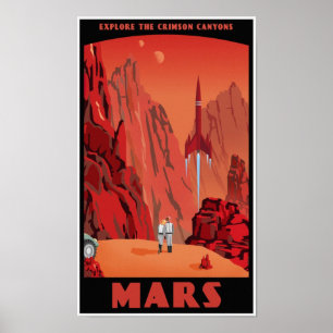 Besuchs-Mars Poster