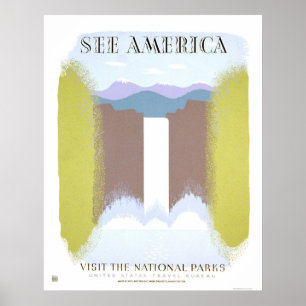 Besuchs-Nationalparks WPA 1940 Poster