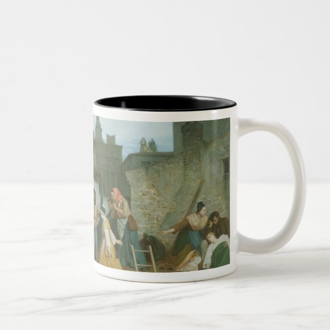 Besuchsflut-Opfer Napoleon III von Zweifarbige Tasse (Rechts)