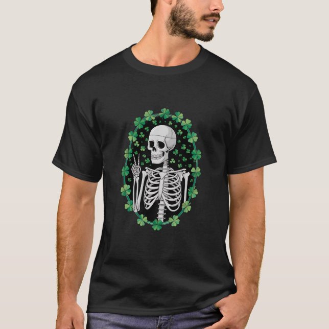 Besuchstag im Shirt Skeletal (Vorderseite)
