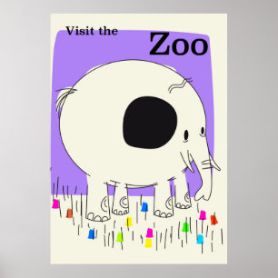 Besucht den Zoo Poster