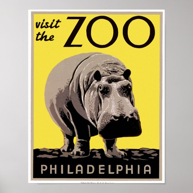 Besucht den Zoo Poster (Vorne)