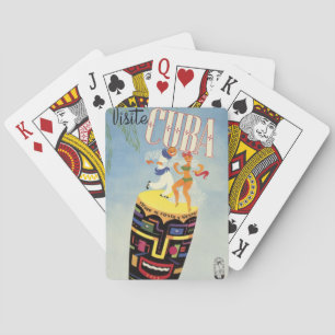 Besucht Kuba Tiki Fiesta Siesta Vintage Urlaub Ins Spielkarten
