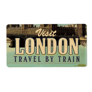 Besucht London Vintage Poster
